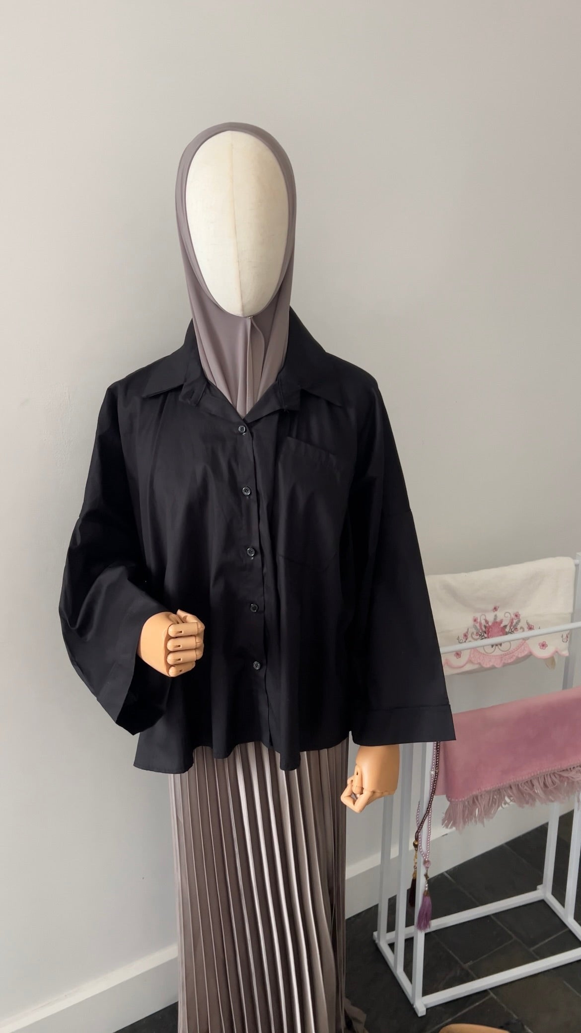 OVERSIZED SHIRT BLACK