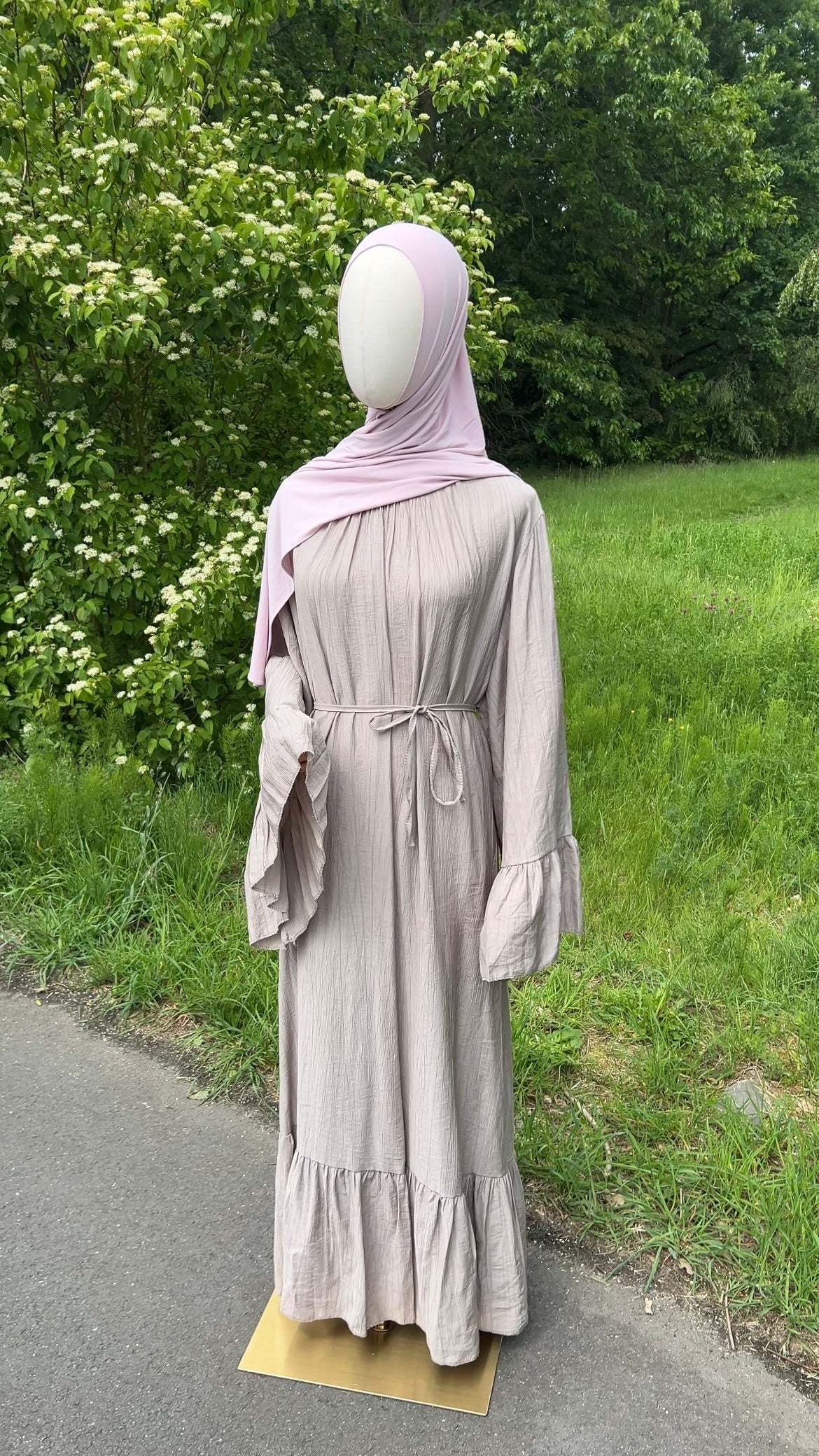 AIRY DRESS TAUPE