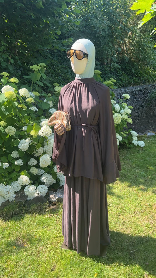 AIRY ESSENTIAL SET DARK BROWN (RESTOCKING THIS WEEK)