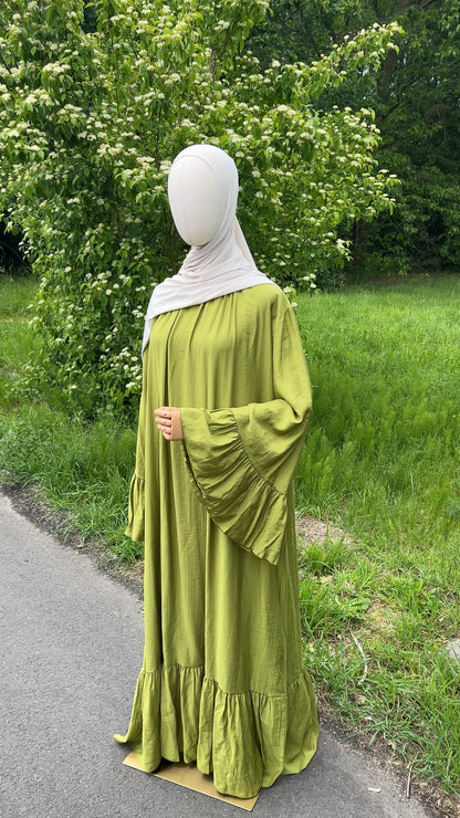 AIRY DRESS OLIVE (RESTOCKING SOON)