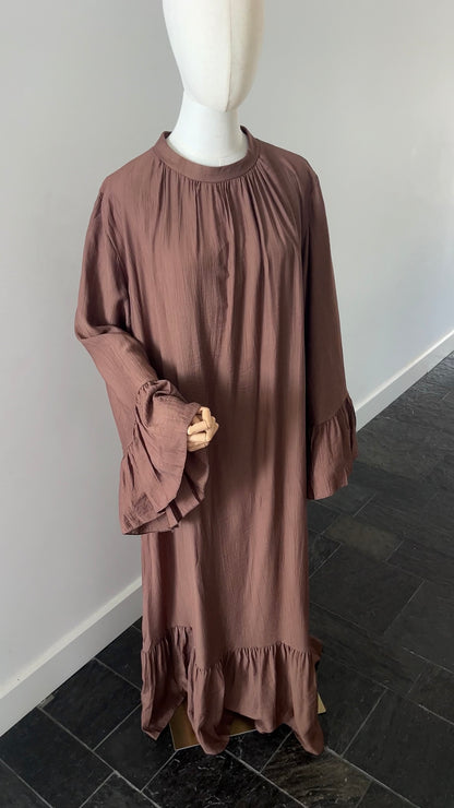 AIRY DRESS CHOCO
