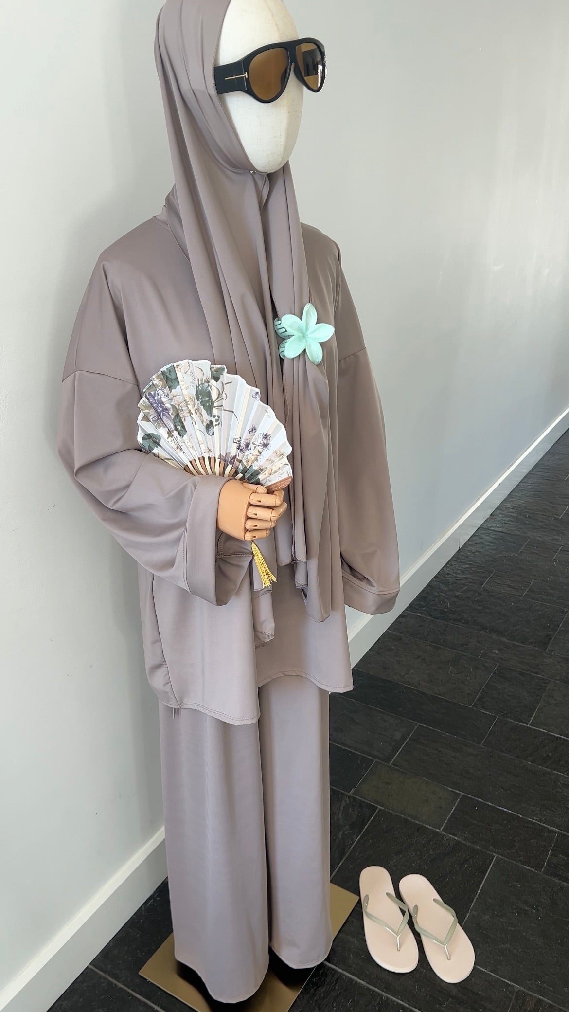 BURKINI 3 PIECE LIGHT TAUPE