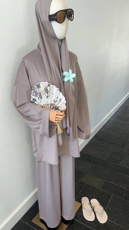 BURKINI 3 PIECE LIGHT TAUPE
