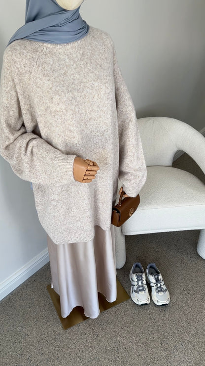 KNIT SWEATER BEIGE