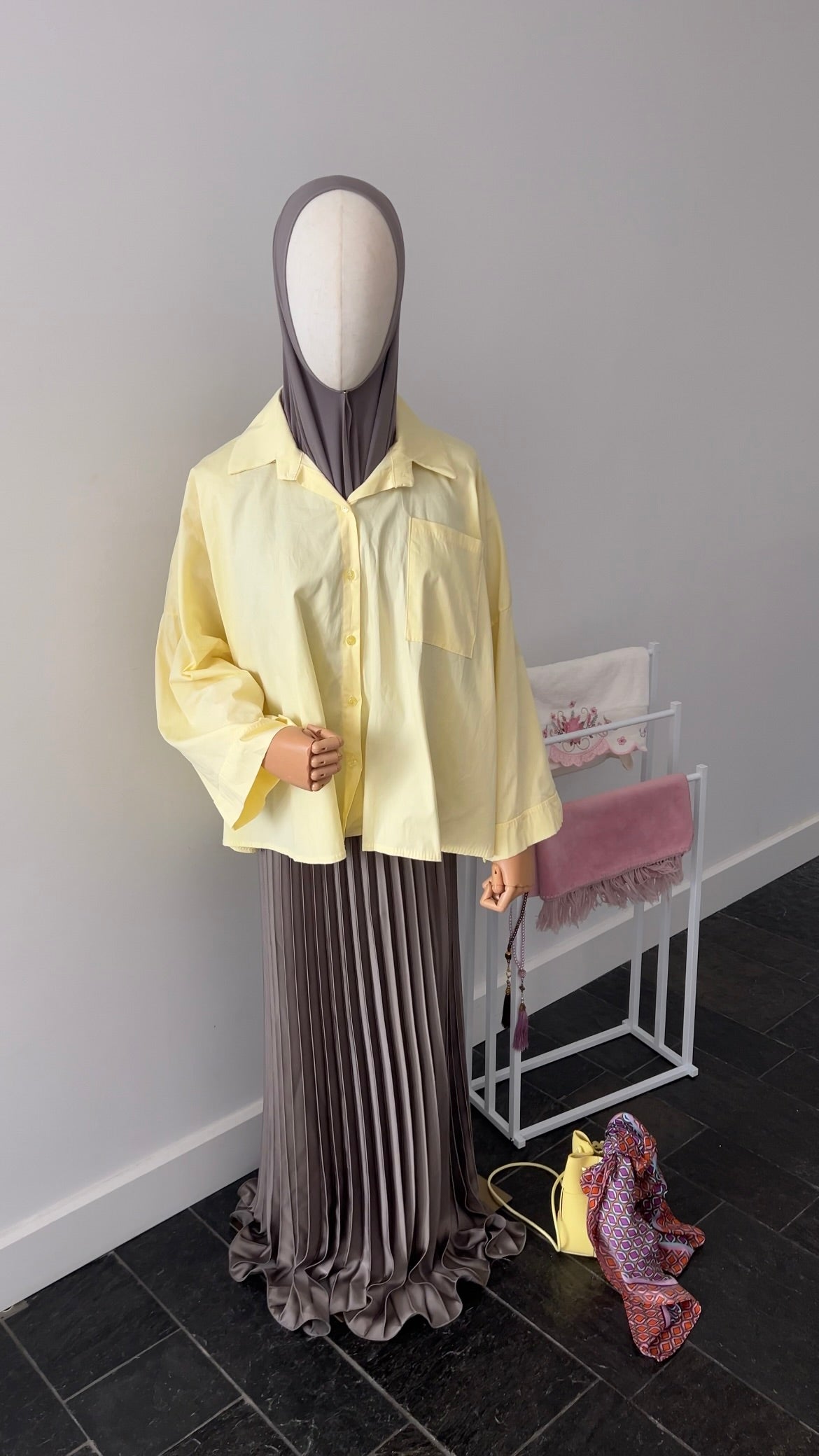 OVERSIZED SHIRT BUTTER YELLOW