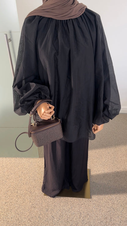 EVERYDAY VISCOSE PANTS BLACK