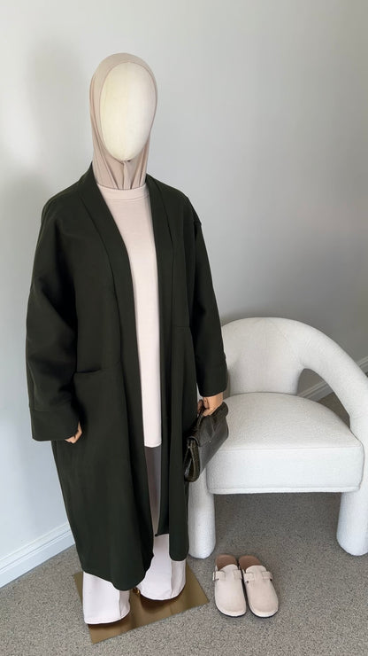 OVERSIZED COAT KHAKI