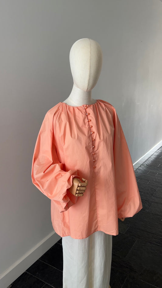 COTTON PUFF TOP PEACH