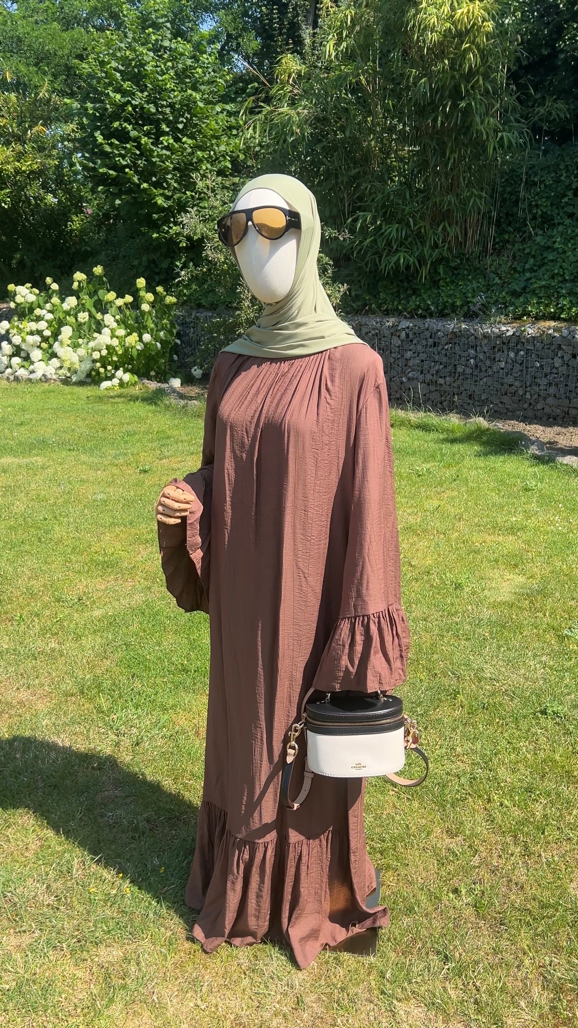AIRY DRESS CHOCO