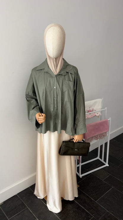 OVERSIZED SHIRT KHAKI