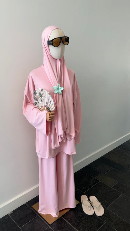 ZIP BURKINI BABY PINK