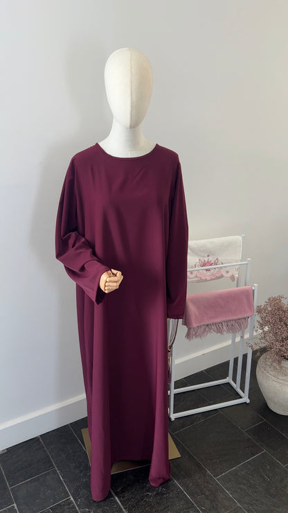 LACE KHIMAR SET BORDEAUX