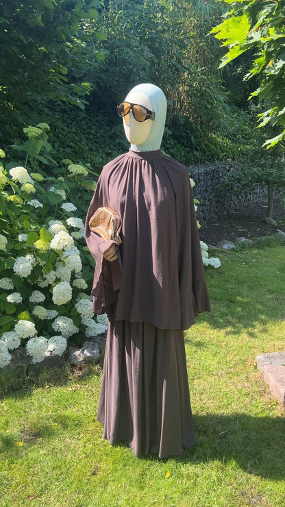 AIRY ESSENTIAL SET DARK BROWN