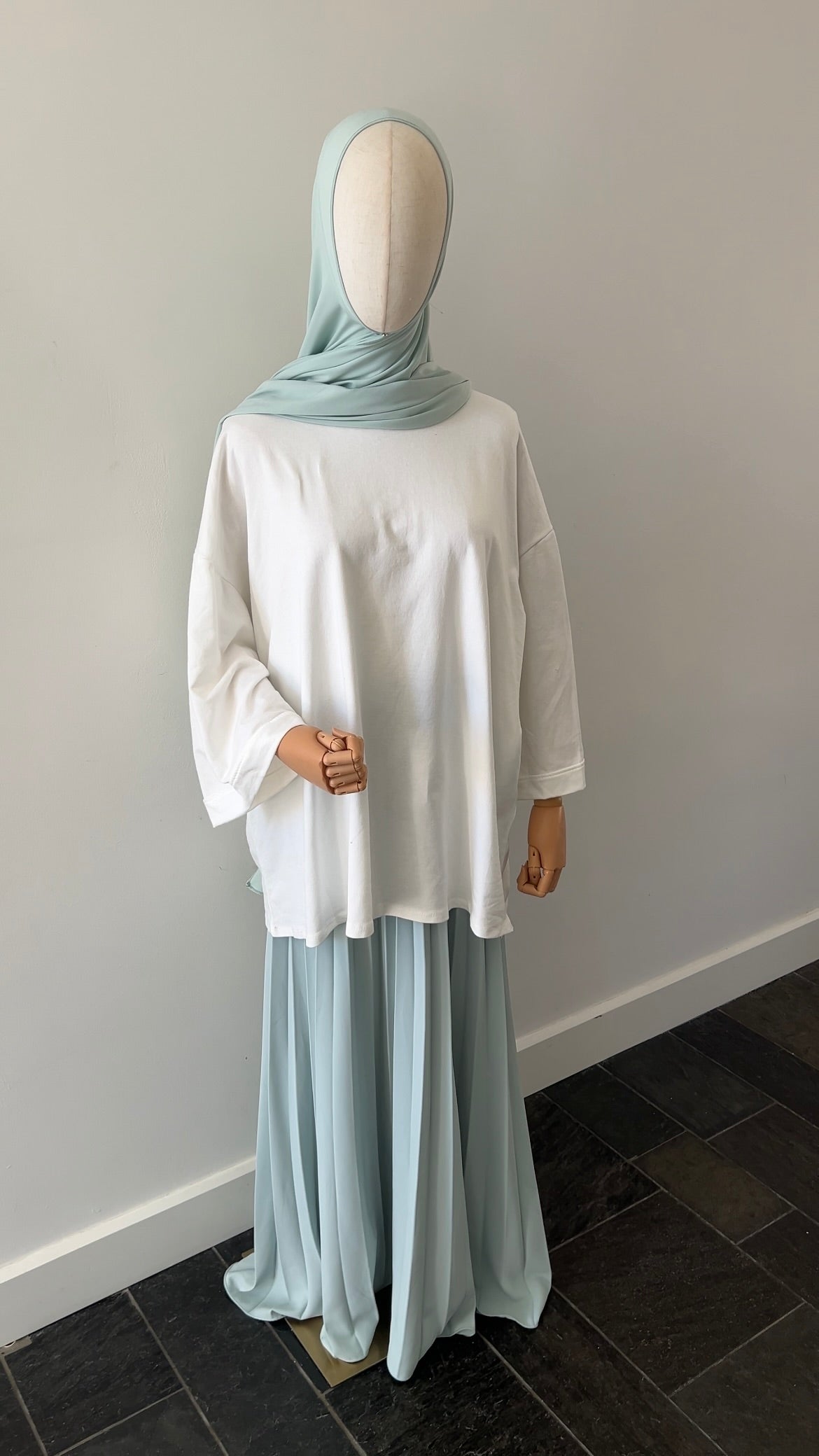 PLISSÉ SKIRT MINT