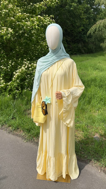 AIRY DRESS YELLOW (RESTOCKING SOON)