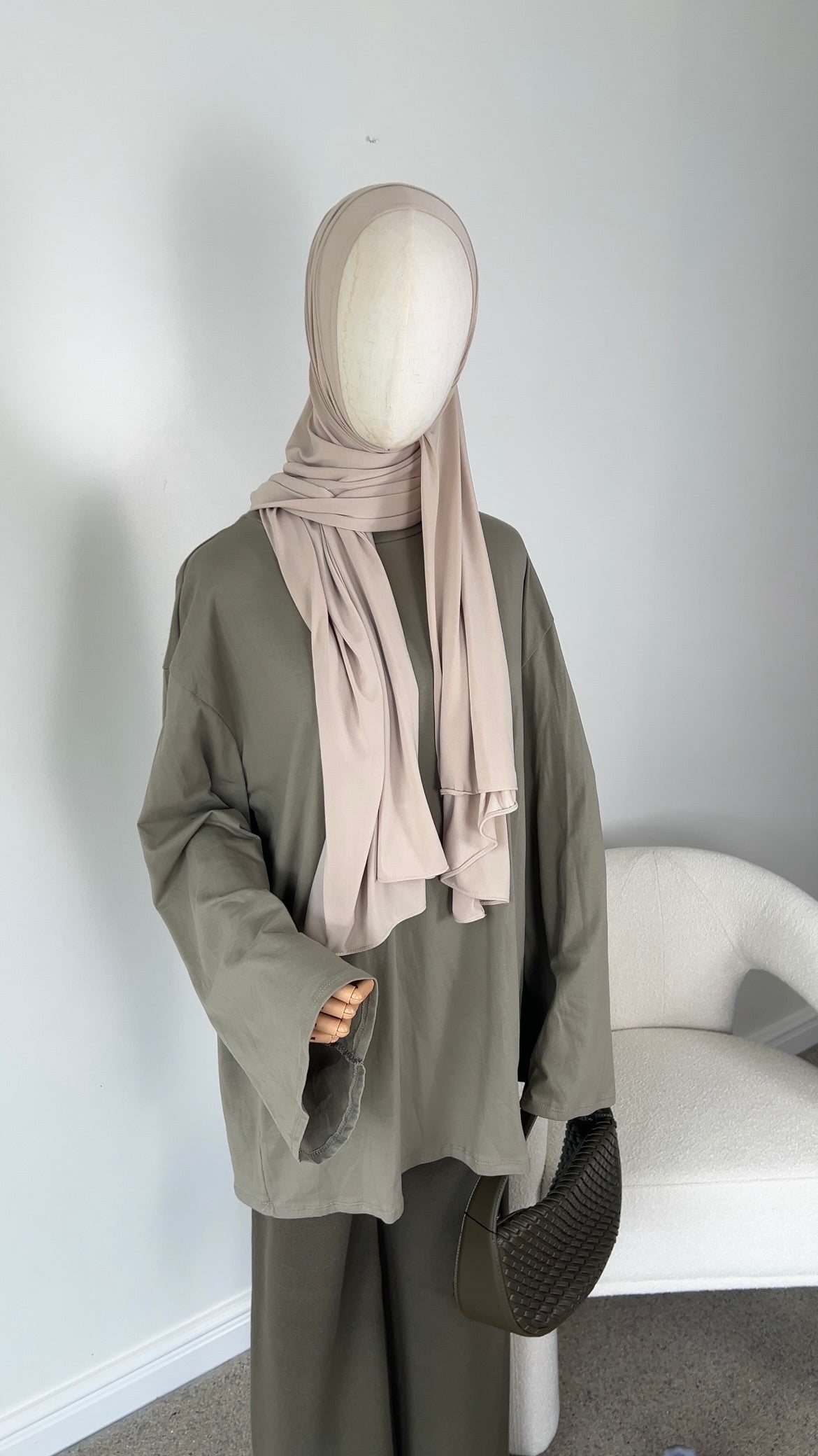 COTTON EXTRA LONGSLEEVE LIGHT OLIVE