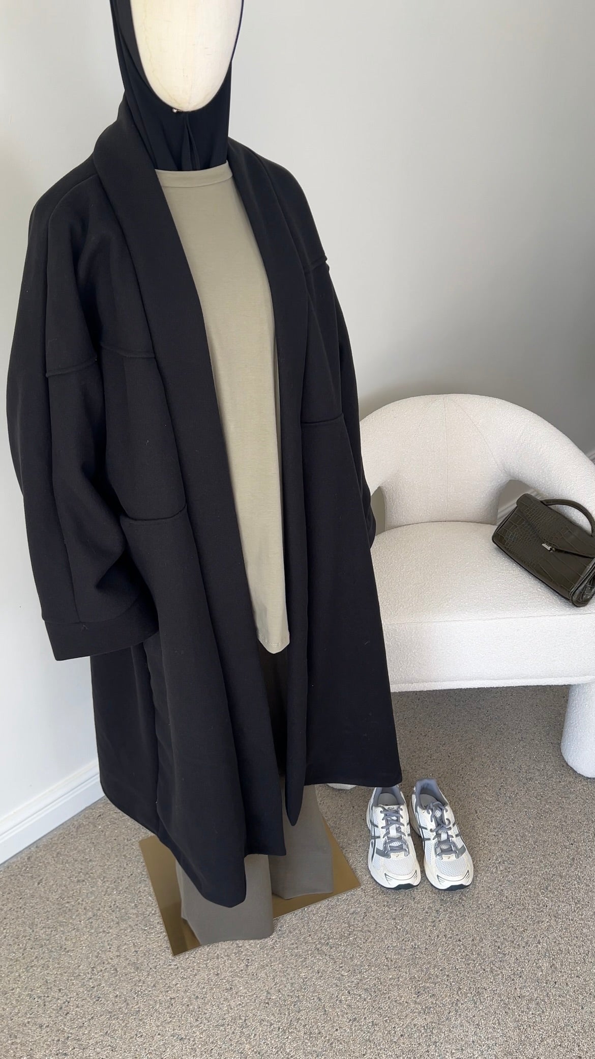 OVERSIZED COAT BLACK