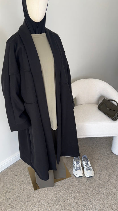 OVERSIZED COAT BLACK