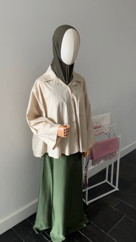 OVERSIZED SHIRT BEIGE