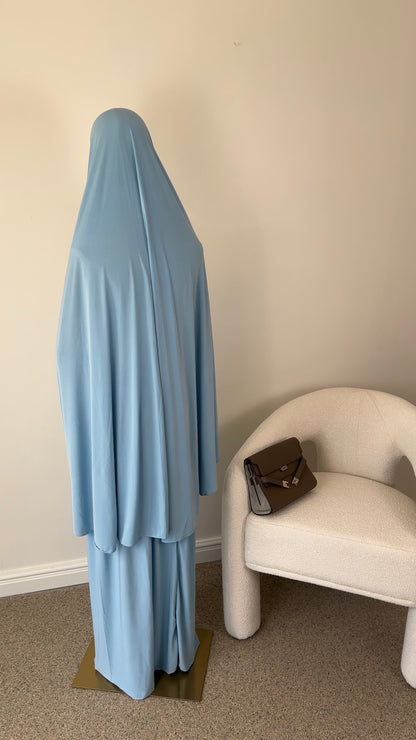 SKIRT KHIMAR SET BLUE