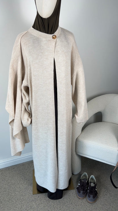 PONCHO ABAYA BEIGE