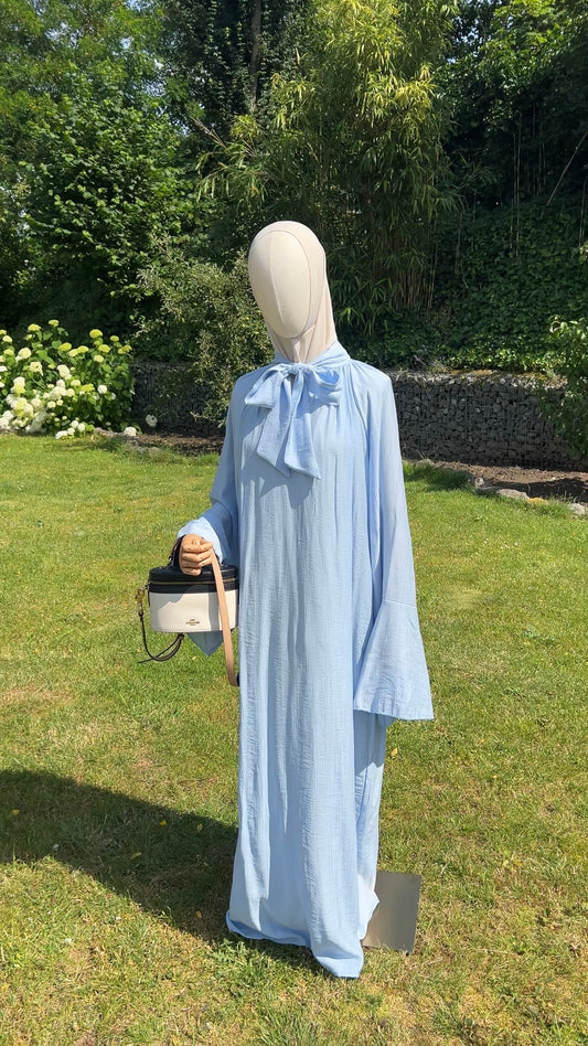 AIRY TIE DRESS BABY BLUE