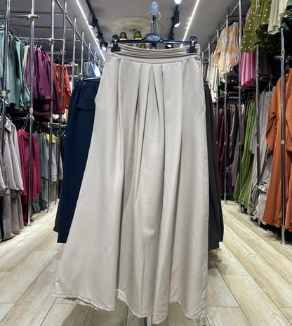 Fall skirt with lines  (Black, Brown, taupe, beige)