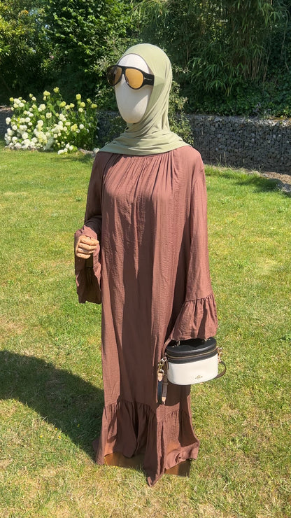 AIRY DRESS CHOCO