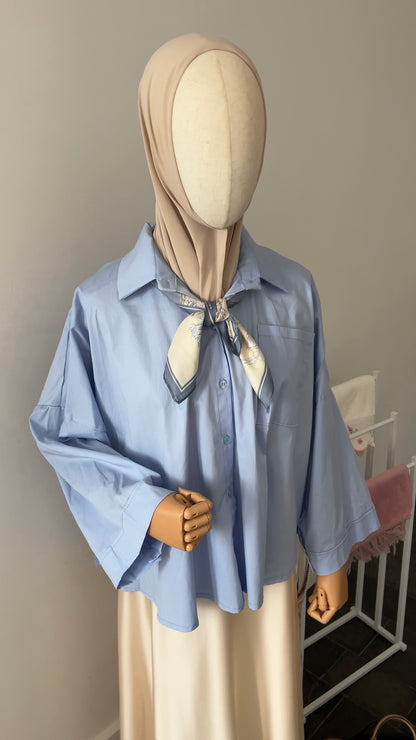 OVERSIZED SHIRT BABYBLUE
