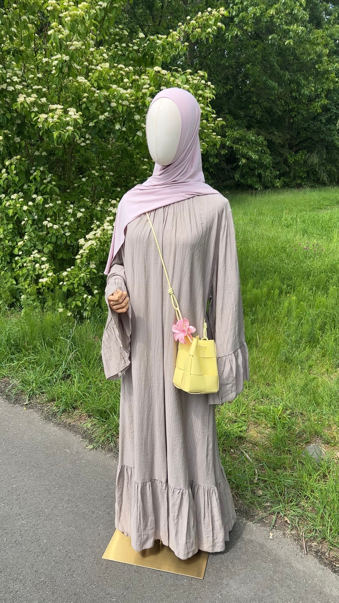 AIRY DRESS TAUPE