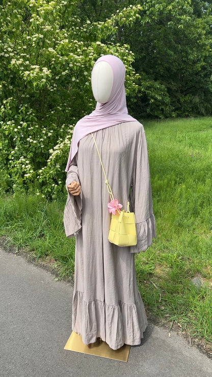 AIRY DRESS TAUPE