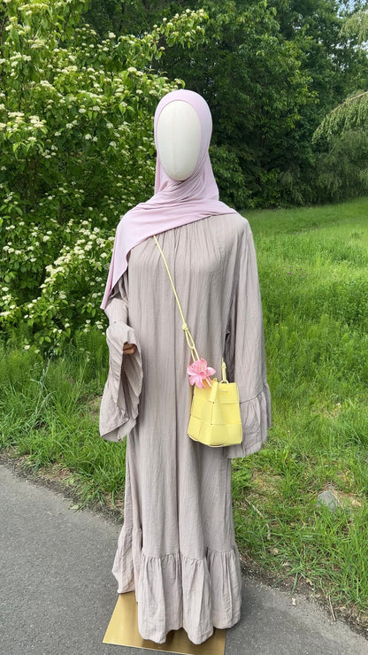 AIRY DRESS TAUPE