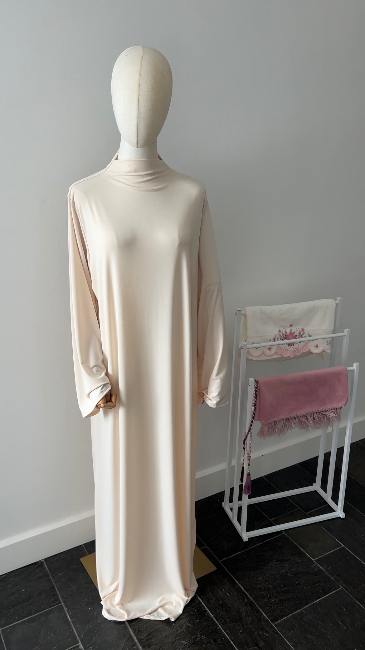 JERSEY CAPE SET BEIGE