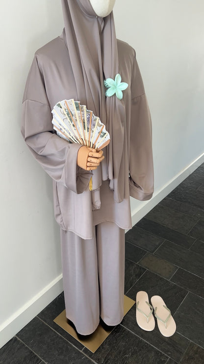 BURKINI 3 PIECE LIGHT TAUPE