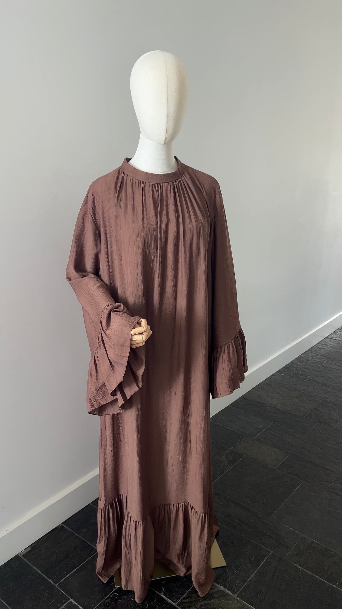 AIRY DRESS CHOCO