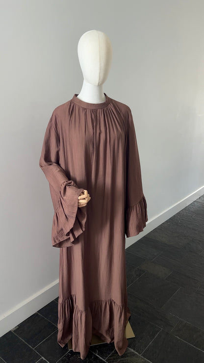 AIRY DRESS CHOCO