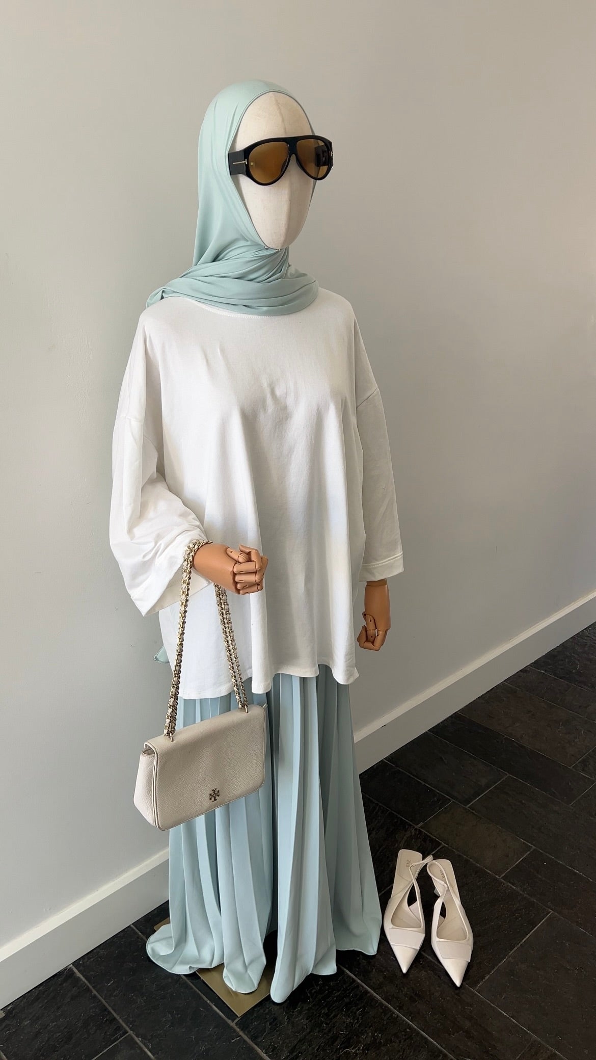 PLISSÉ SKIRT MINT