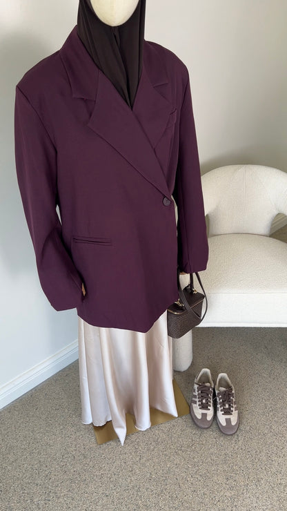 BUTTON BLAZER CHERRY