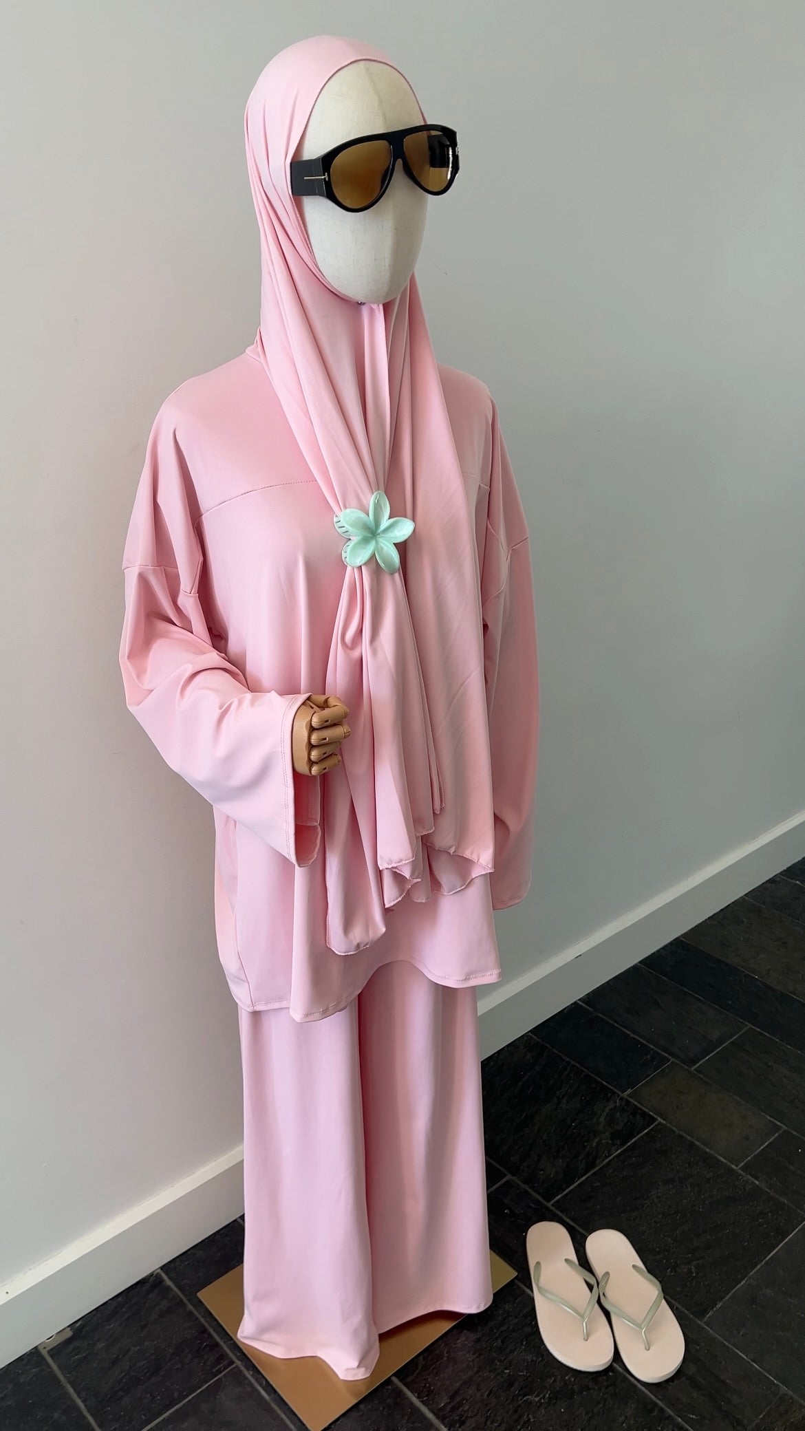 ZIP BURKINI BABY PINK