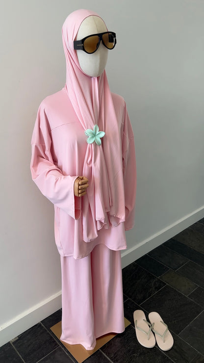 ZIP BURKINI BABY PINK