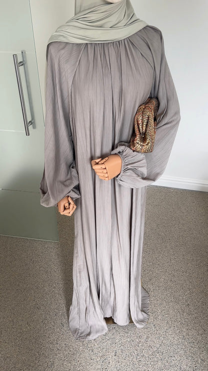 SOFT VISCOSE ABAYA TAUPE