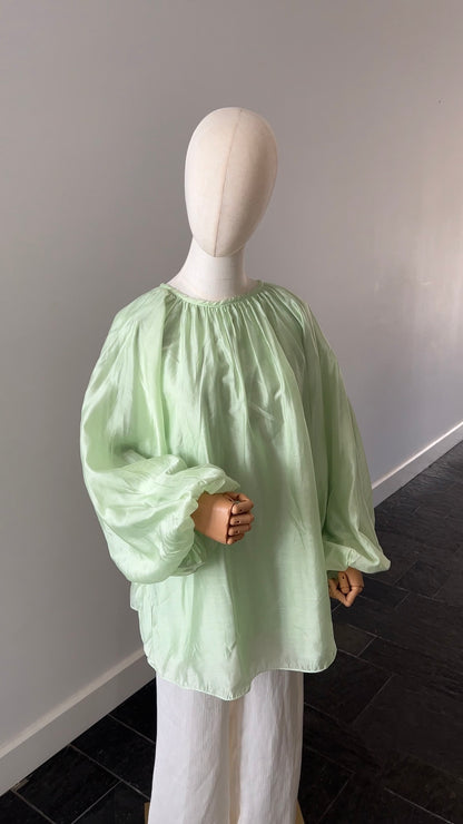 CLOUD TOP MINT (double lined, not see through)