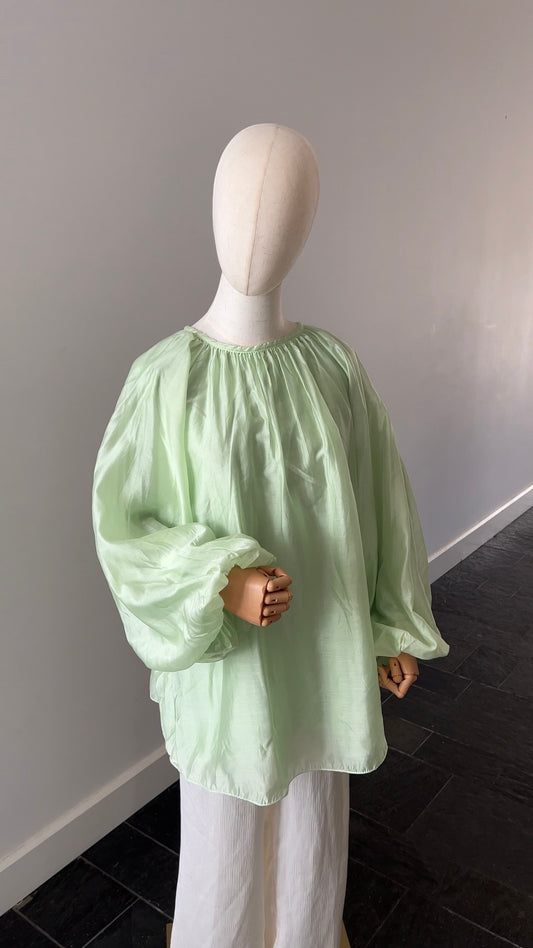 CLOUD TOP MINT (double lined, not see through)