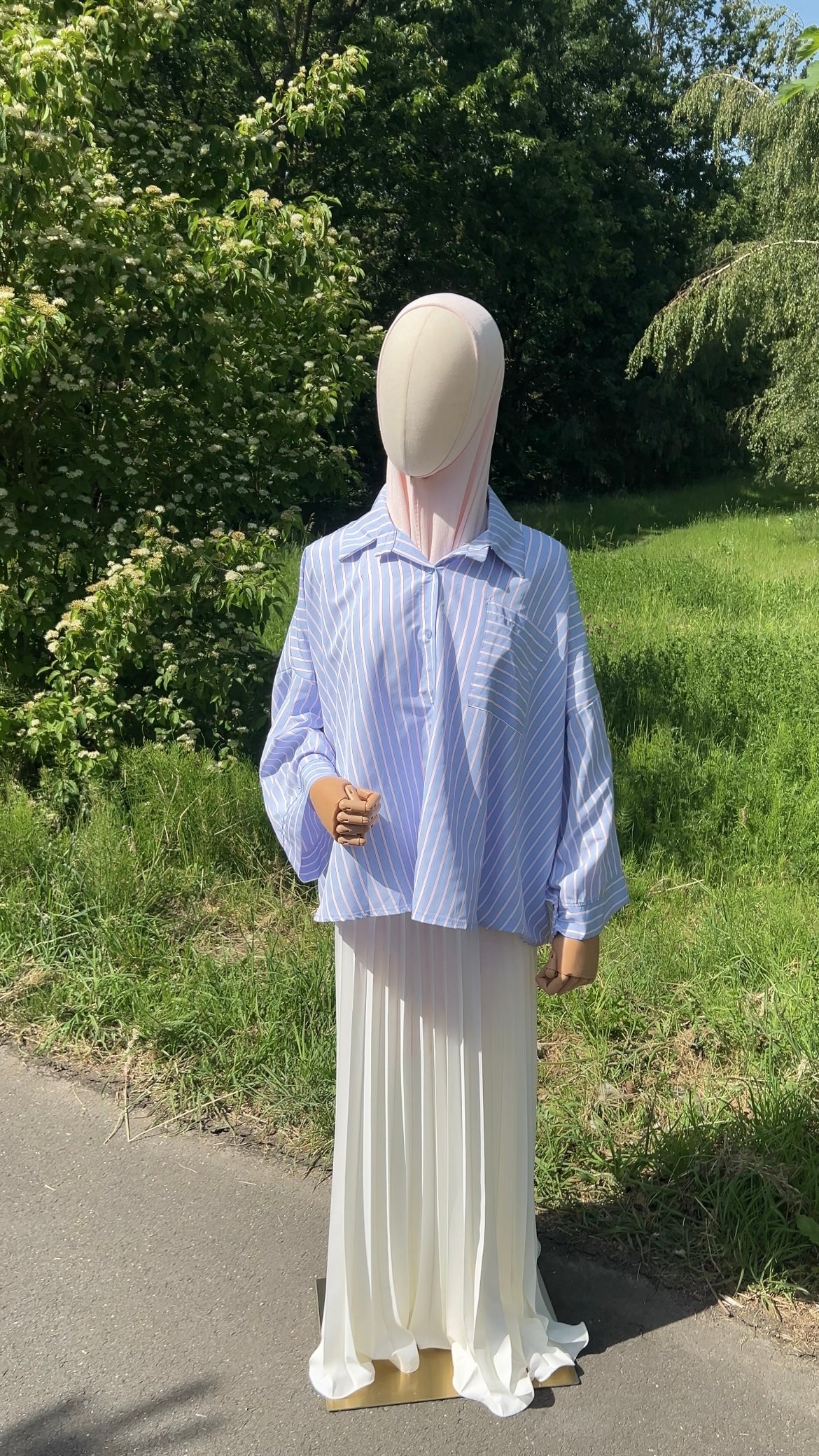 STRIPED SHIRT PINK/BLUE