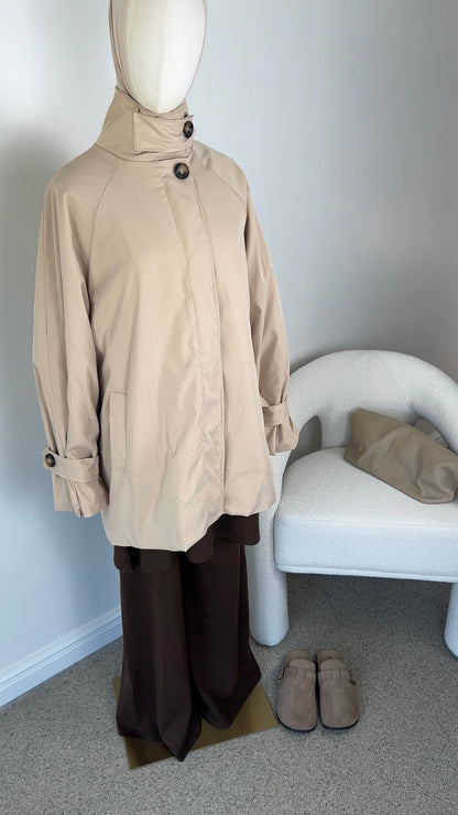 MID TRENCH COAT BEIGE