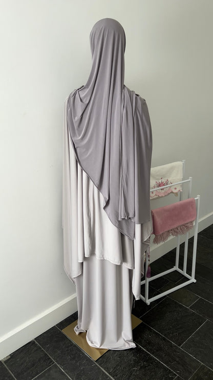 JERSEY CAPE SET ICE WHITE