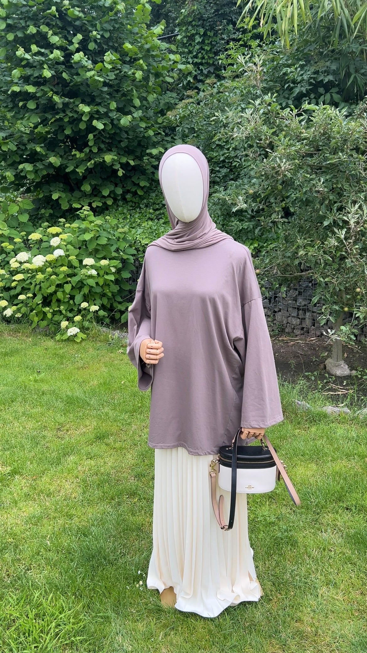 COTTON EXTRA LONGSLEEVE TAUPE