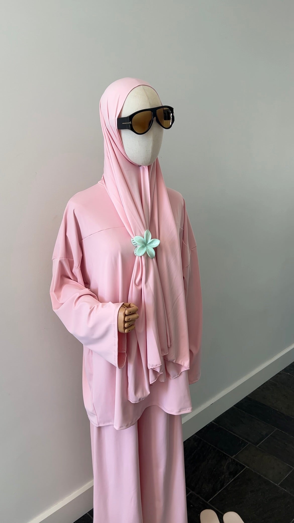 ZIP BURKINI BABY PINK
