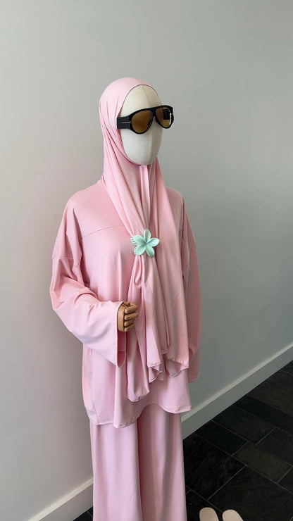 ZIP BURKINI BABY PINK