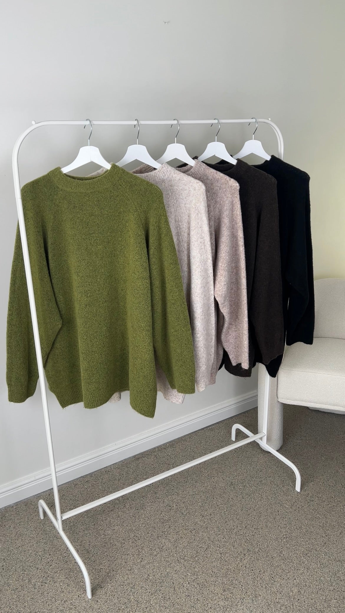KNIT SWEATER OLIVE (RESTOCKING SOON)